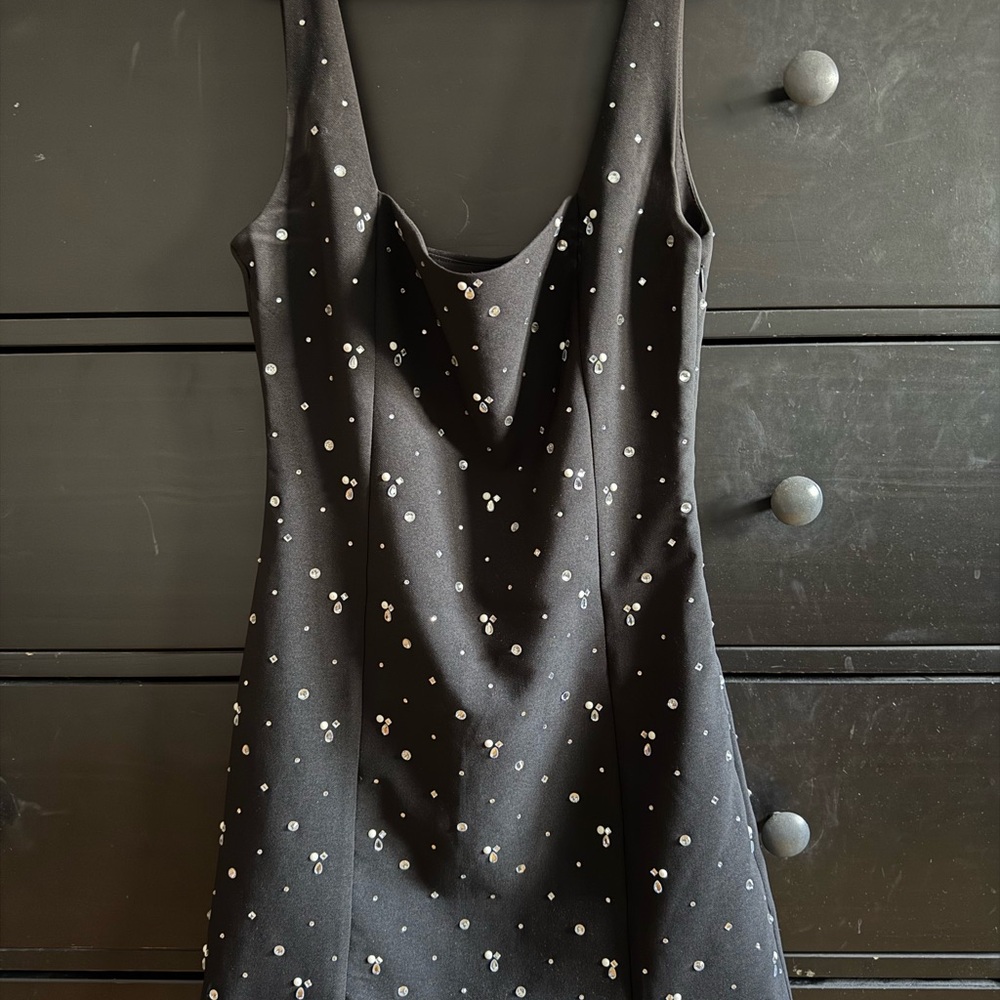 Dynamite Gray Sheath Mini Dress Scoop Neck Cocktail